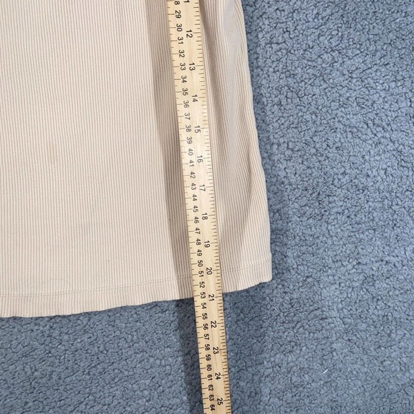 Chico's Top Womens 0 Camisole Lace Sleeves Strap Scoop Neck Ribbed Knit Solid - Picture 8 of 11